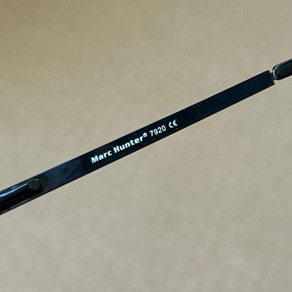 Marc Hunter 7920 Shiny Black Navigator Sunglasses Metal Frame 57/17/145 Mens